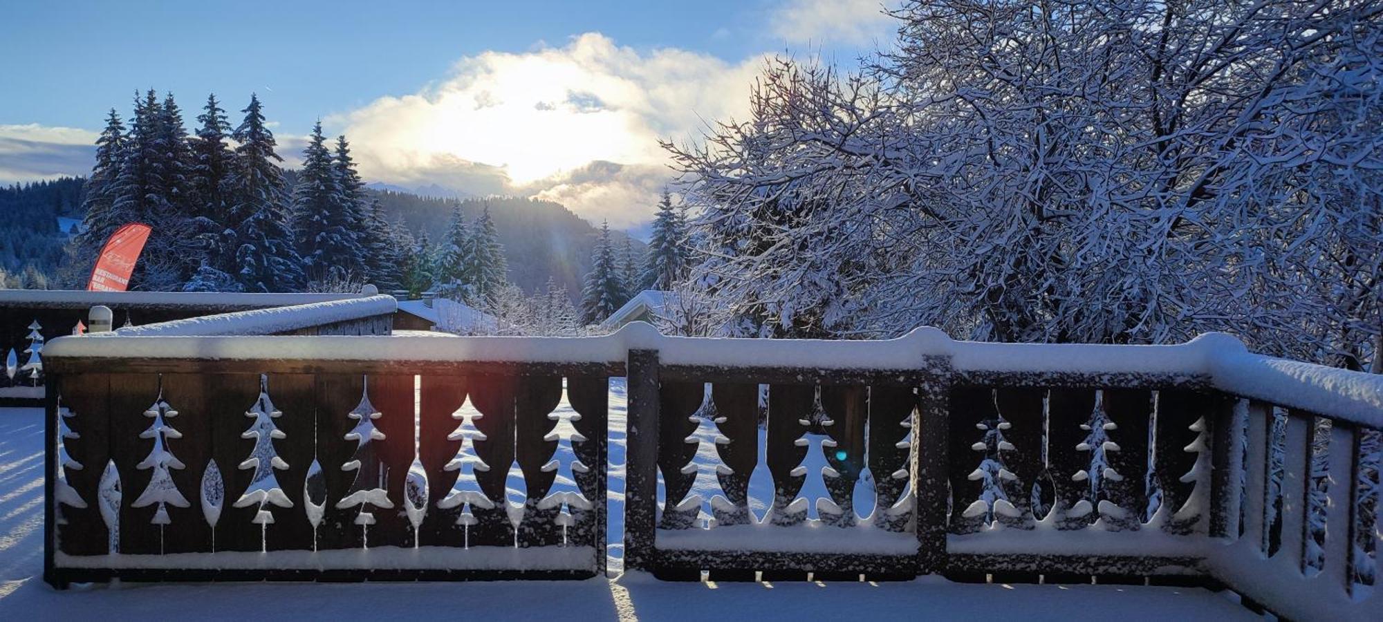 Le Taconet Hotell Le Praz de Lys Eksteriør bilde