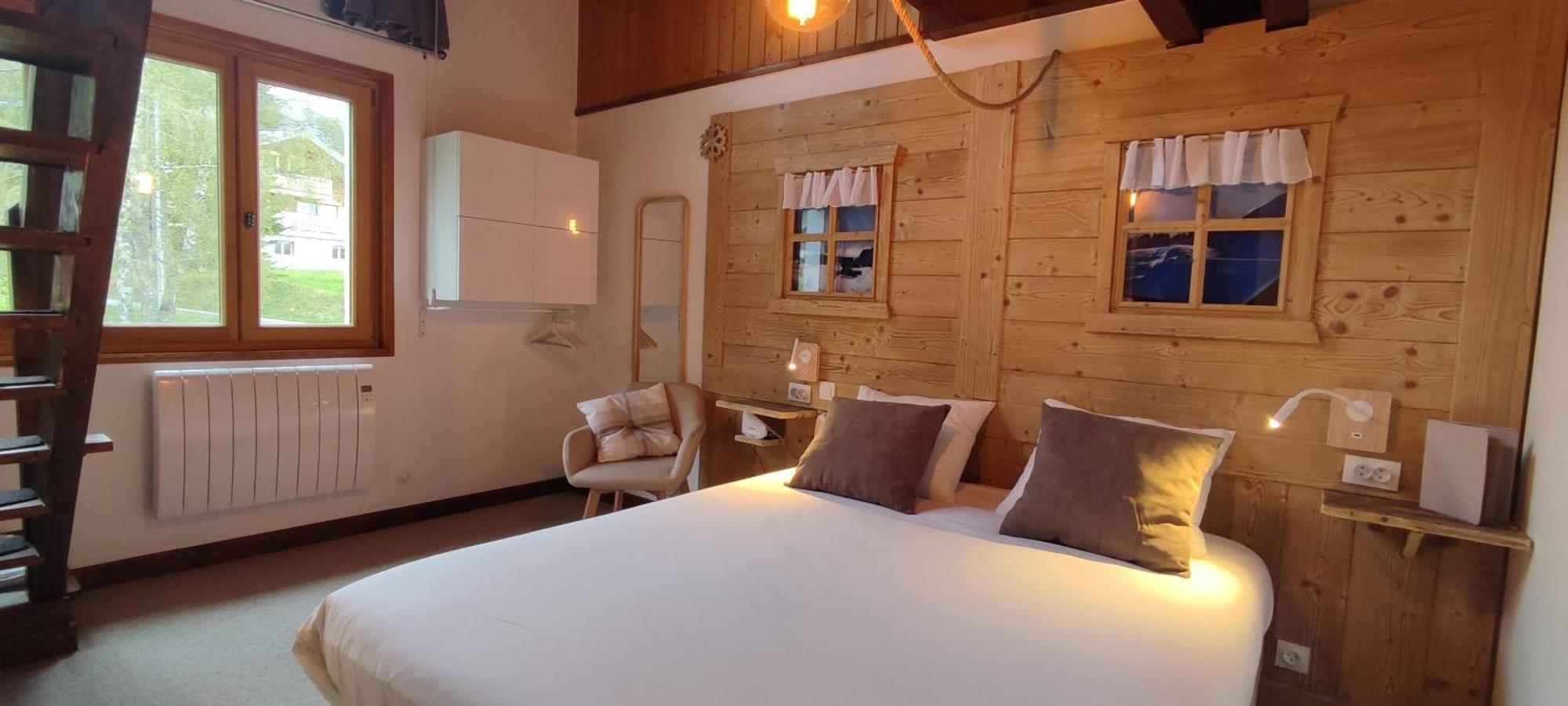 Le Taconet Hotell Le Praz de Lys Rom bilde