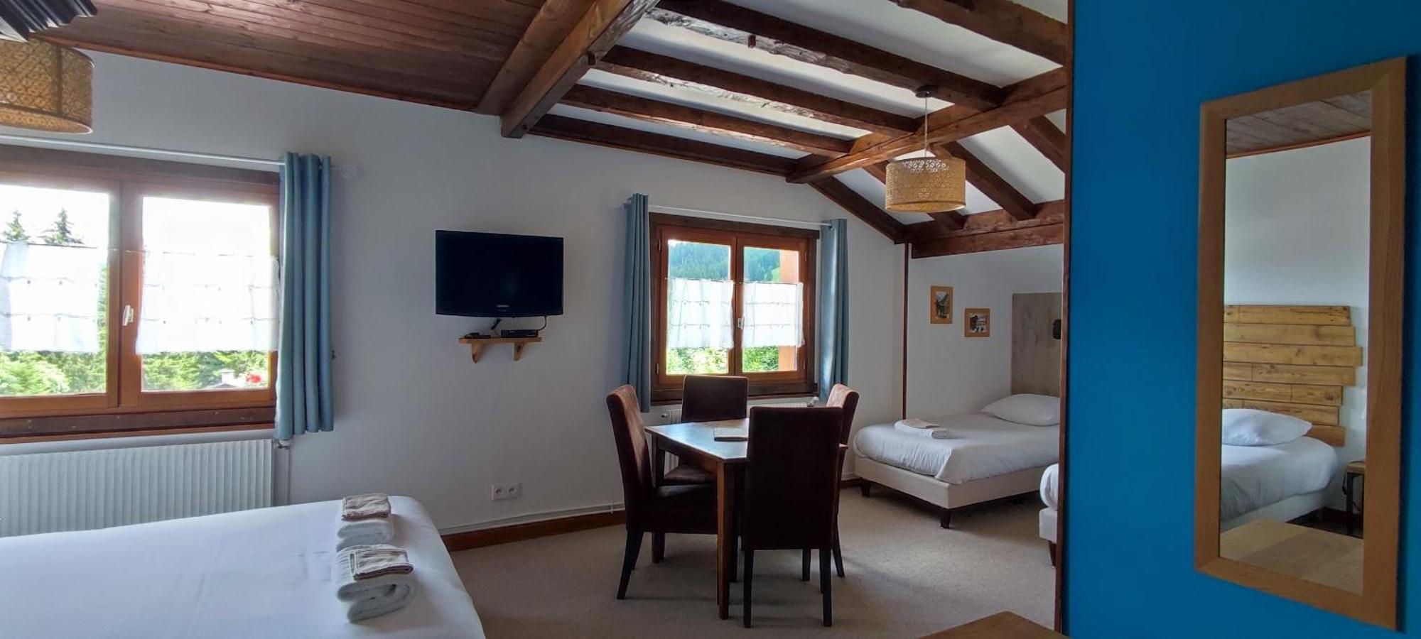 Le Taconet Hotell Le Praz de Lys Rom bilde